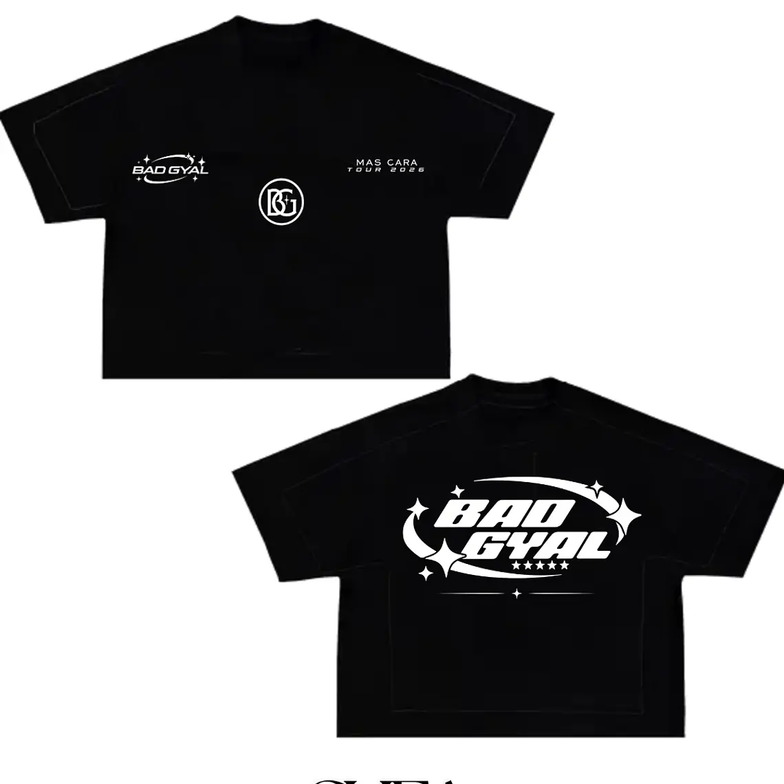 Polera Boxy Fit Bad Gyal  1