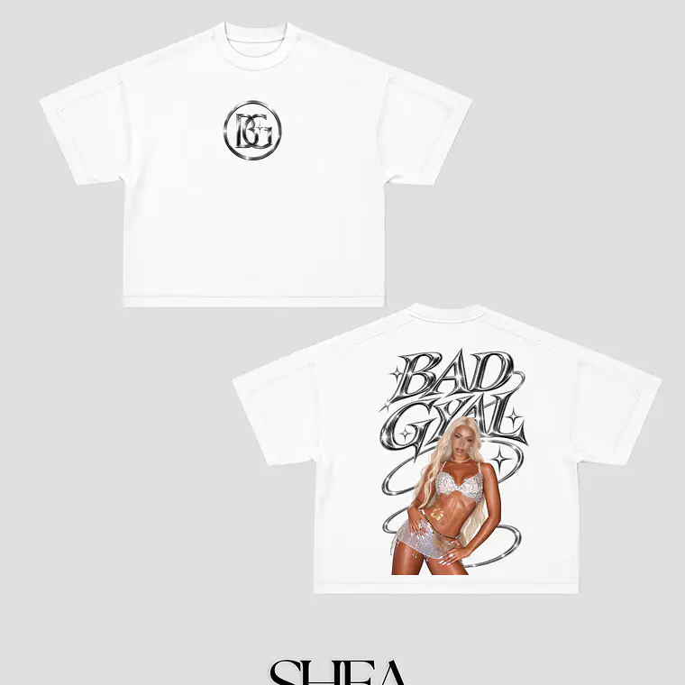 Polera Boxy Fit Bad Gyal 5 1