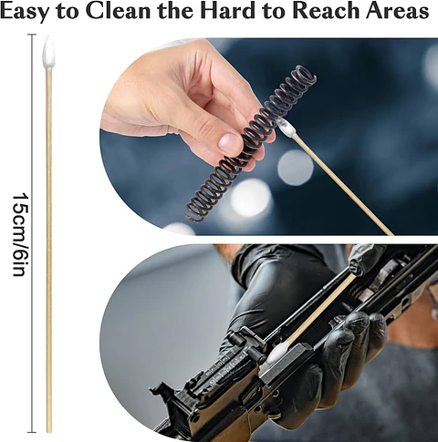 Hisopos Limpieza Armas 15 cm (100 und)