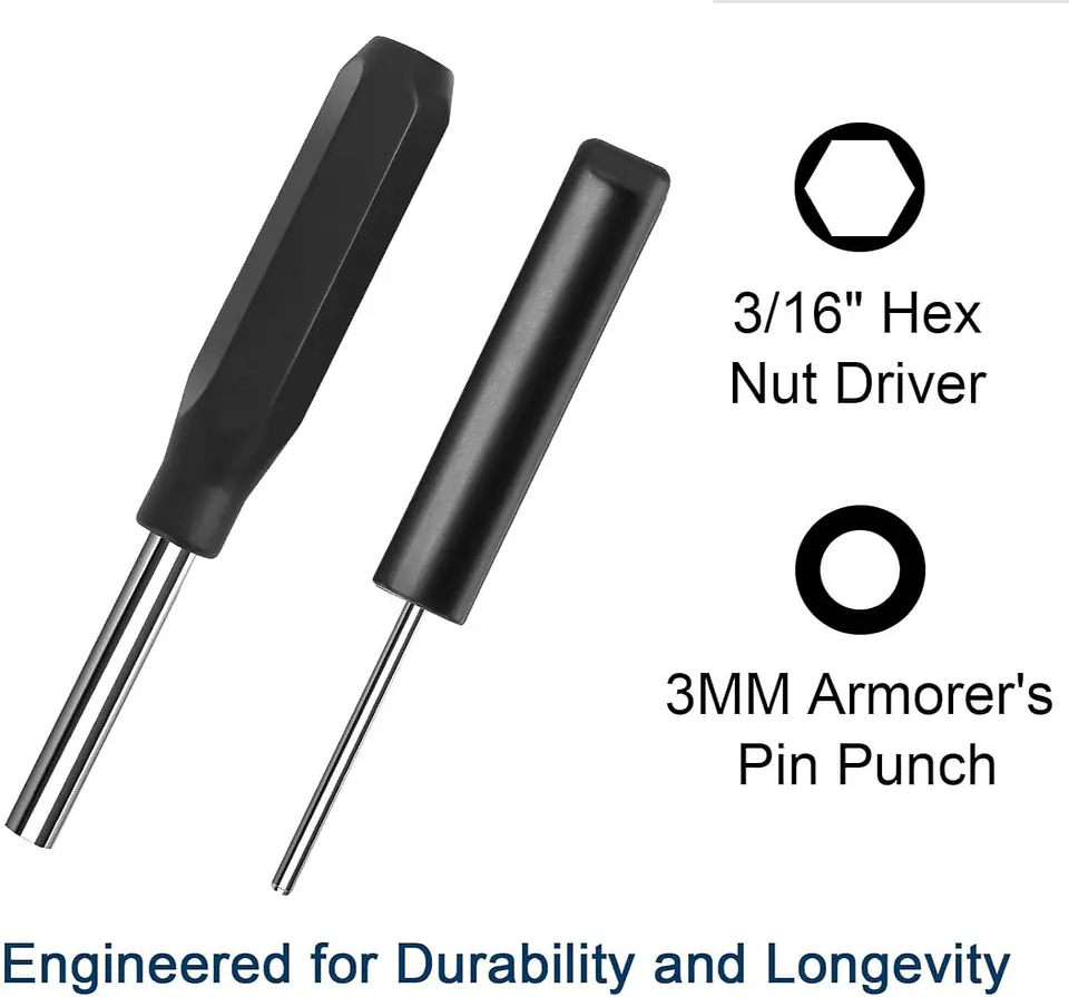 Herramienta Glock - llave punto mira y punzón 3