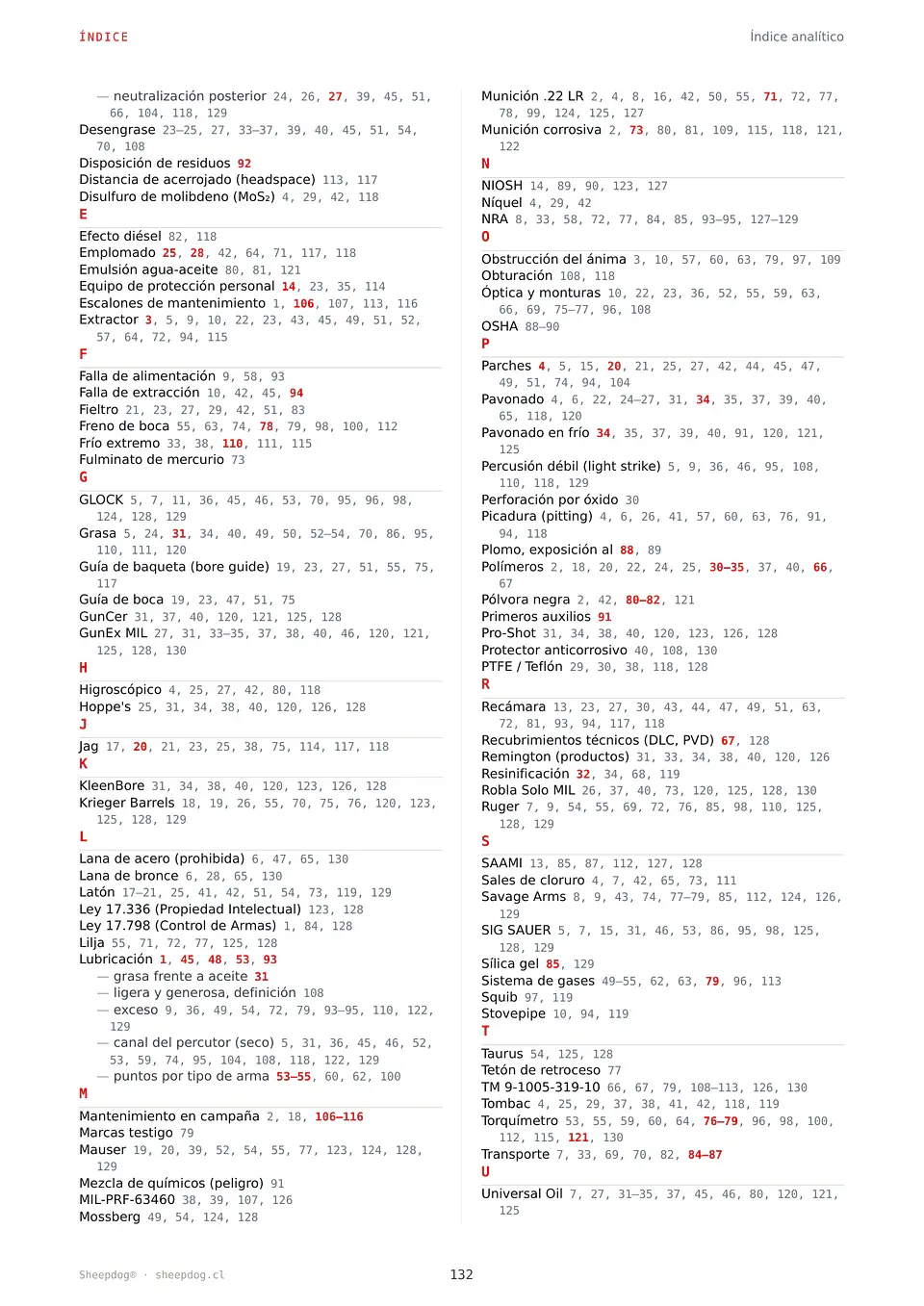 Manual de Limpieza, Mantenimiento e Inspección de Armas de Fuego 13