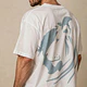 Oversized short-sleeved T-shirt - Lion Art - Agape Oversized Edition