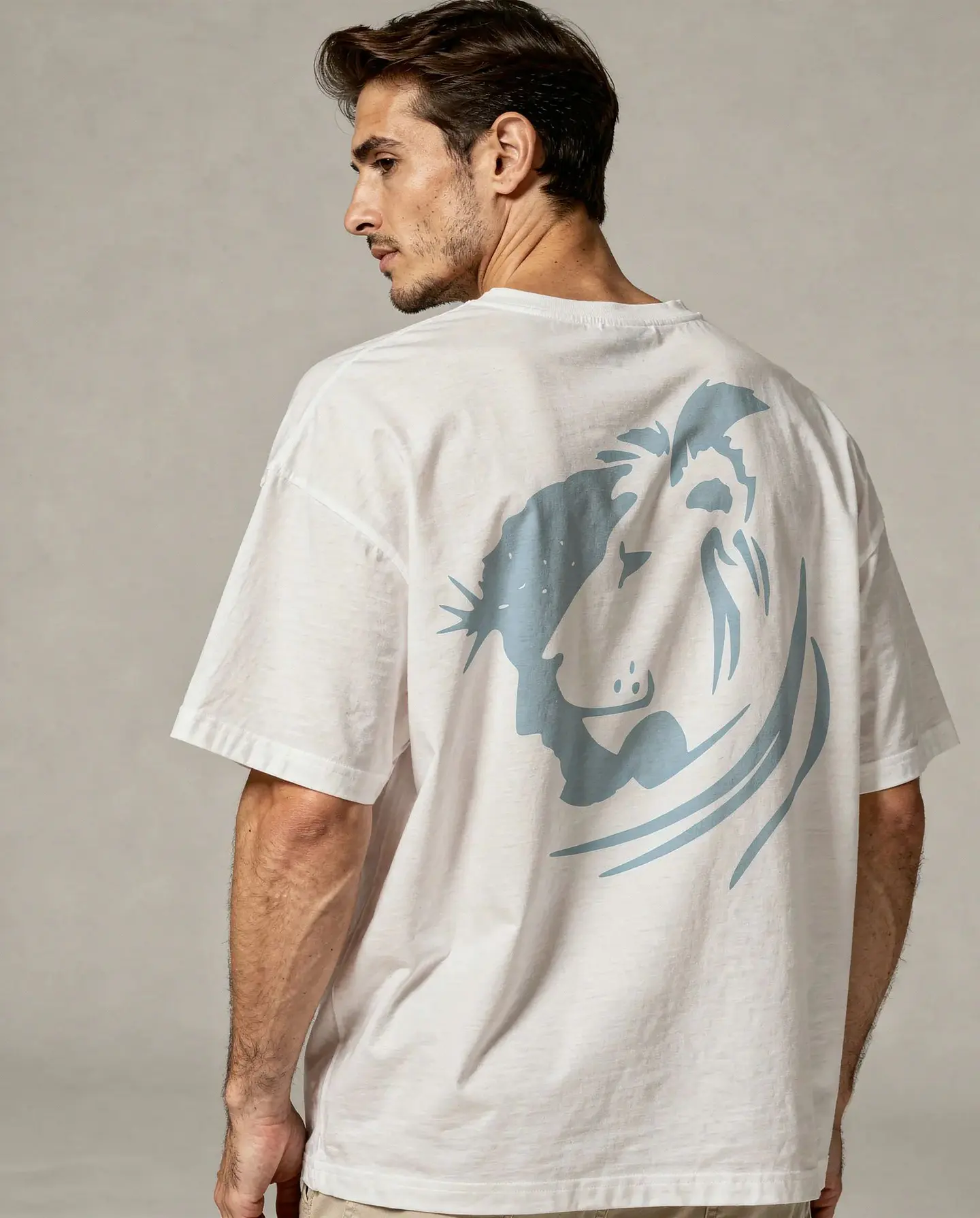 Camisa oversized de manga curta - Arte Leão - Ágape Oversized Edition 3