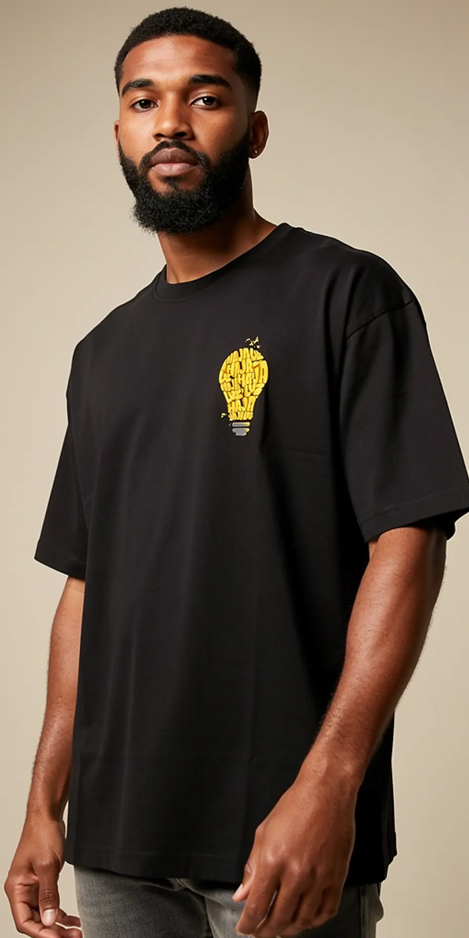 T-shirt oversized de manga curta - Que haja Luz - Daily Oversized Edition 1