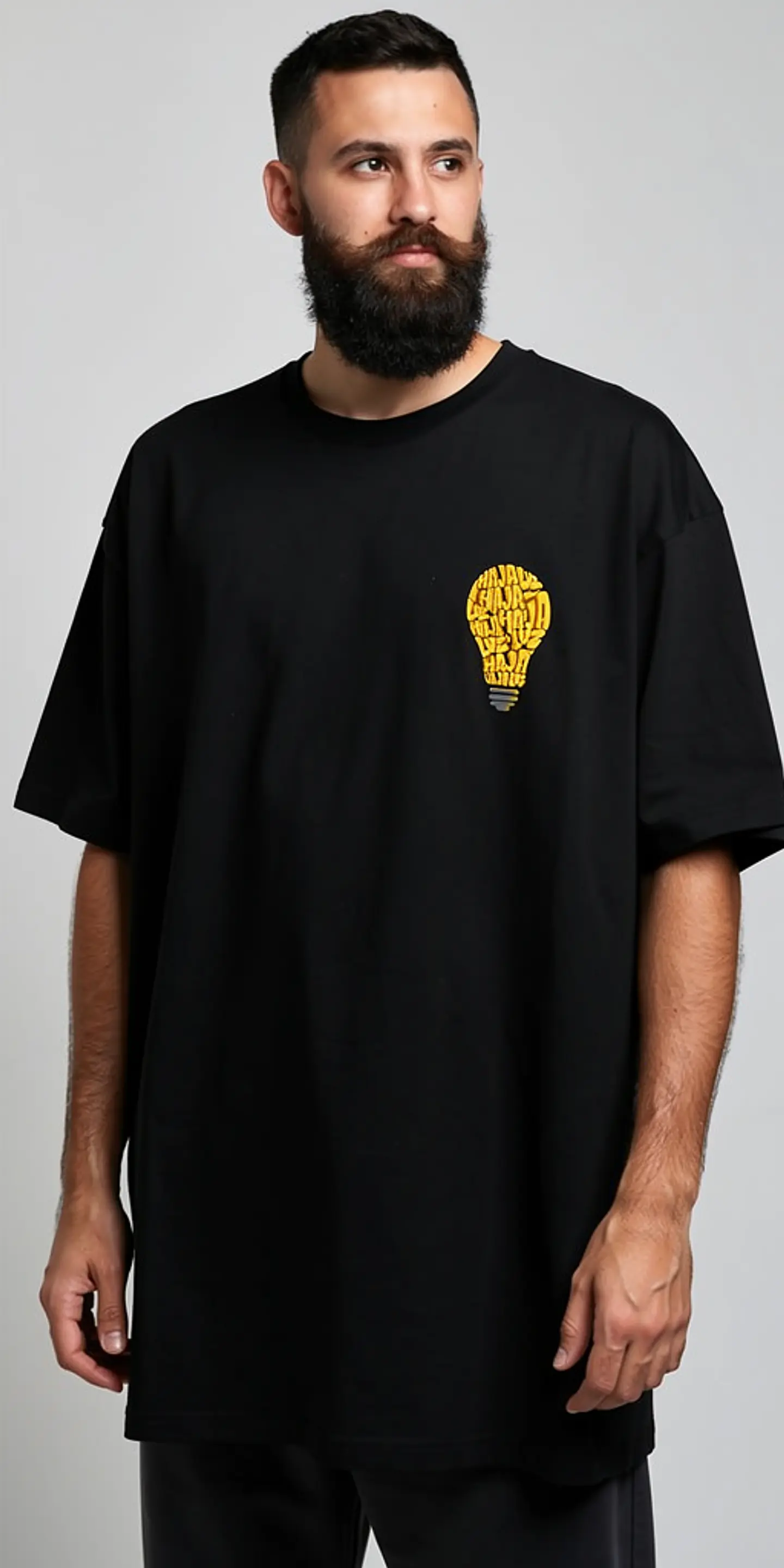 T-shirt oversized de manga curta - Que haja Luz - Daily Oversized Edition 2