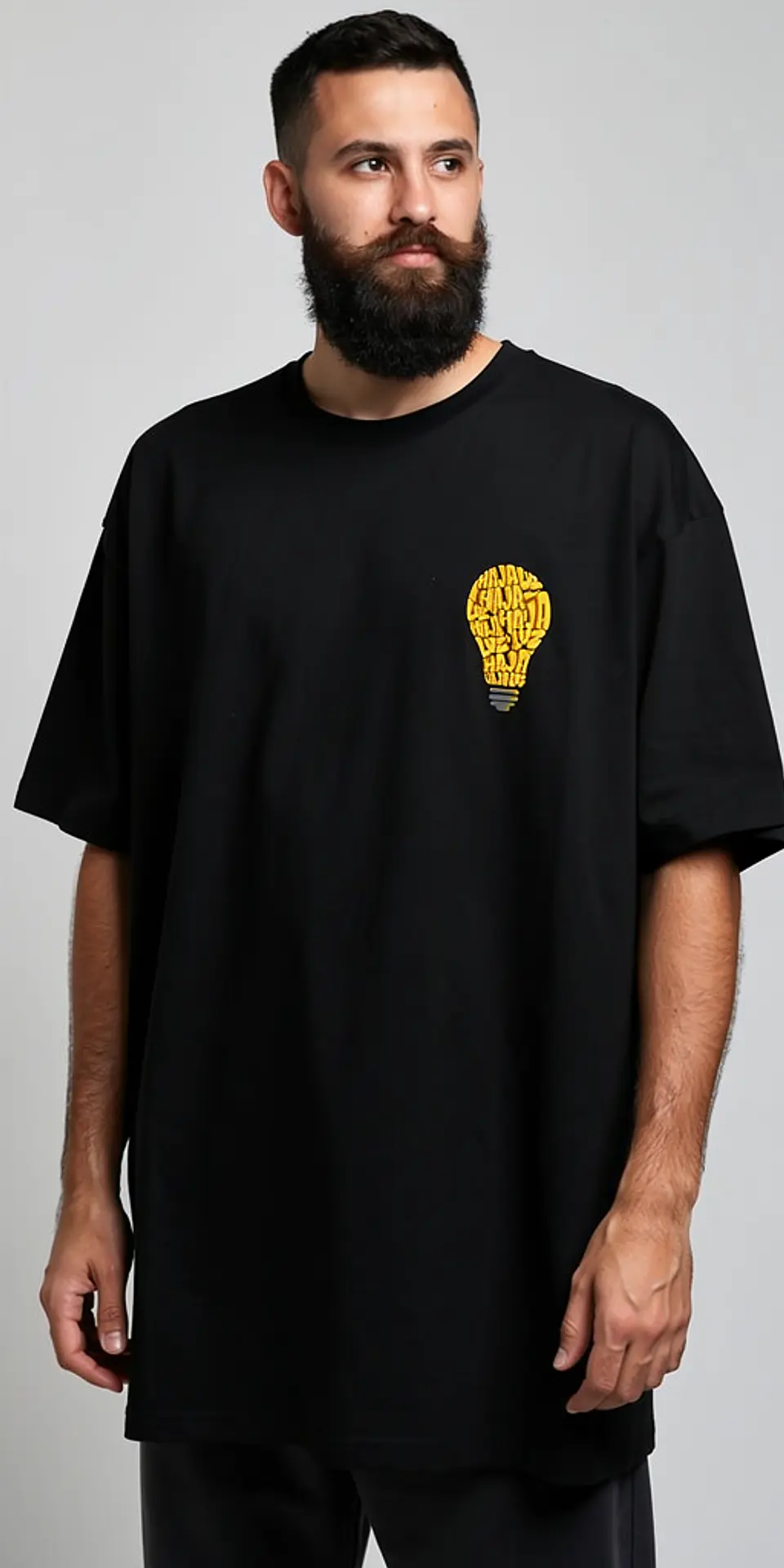 T-shirt oversized de manga curta - Que haja Luz - Daily Oversized Edition 2