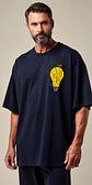 T-shirt oversized de manga curta - Que haja Luz - Daily Oversized Edition - Thumbnail 6