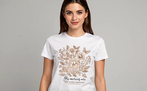 T-shirt de manga curta - Flowers - Epistle Edition