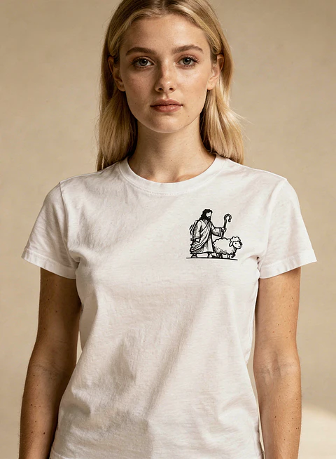 T-shirt de manga curta - Jesus, Nosso Pastor - Essentials Edition
