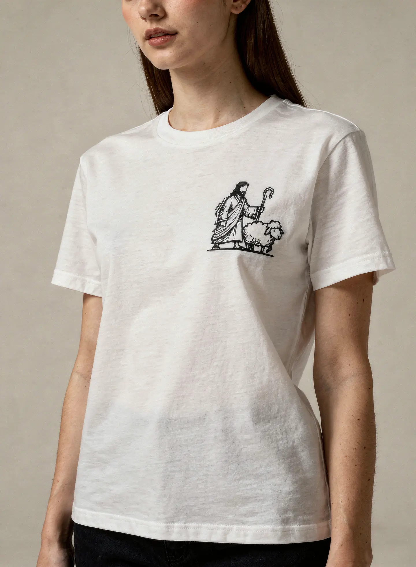 T-shirt de manga curta - Jesus, Nosso Pastor - Essentials Edition 2