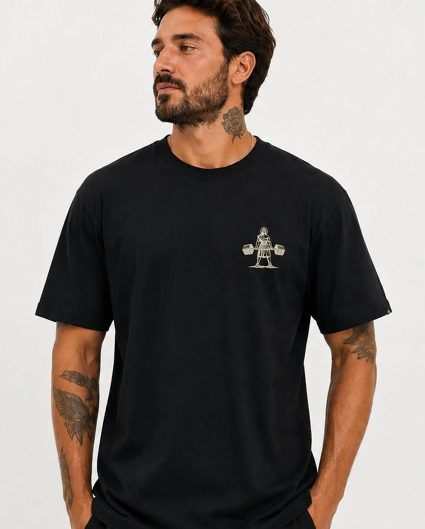 T-shirt de manga curta - Deus é minha força - Ágape Oversized Edition 4