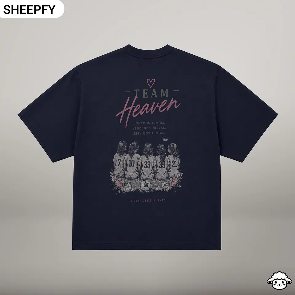 T-shirt oversized de manga curta - Team Heaven - World Cup Collection 5