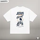 T-shirt oversized de manga curta - Jesus is My GOAT - World Cup Collection - Thumbnail 11