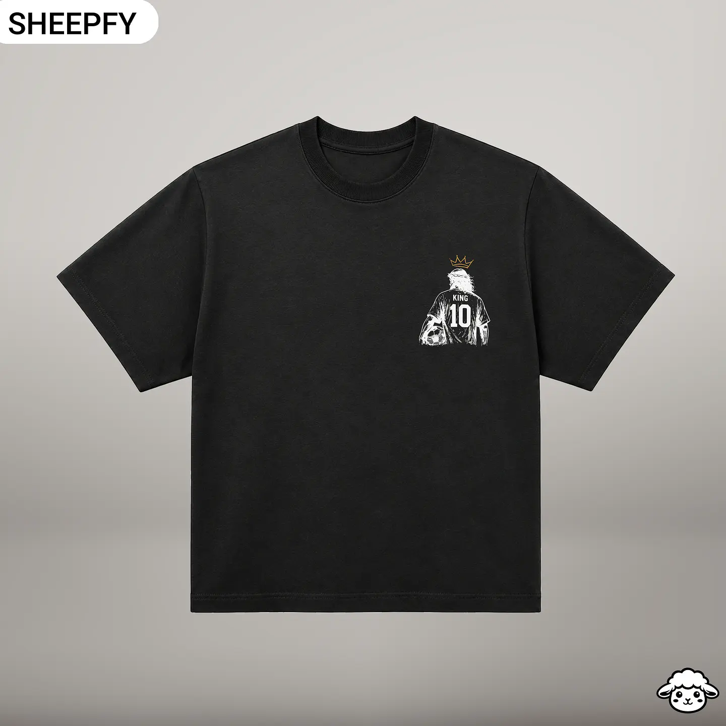 T-shirt oversized de manga curta - Jesus is My GOAT - World Cup Collection 16