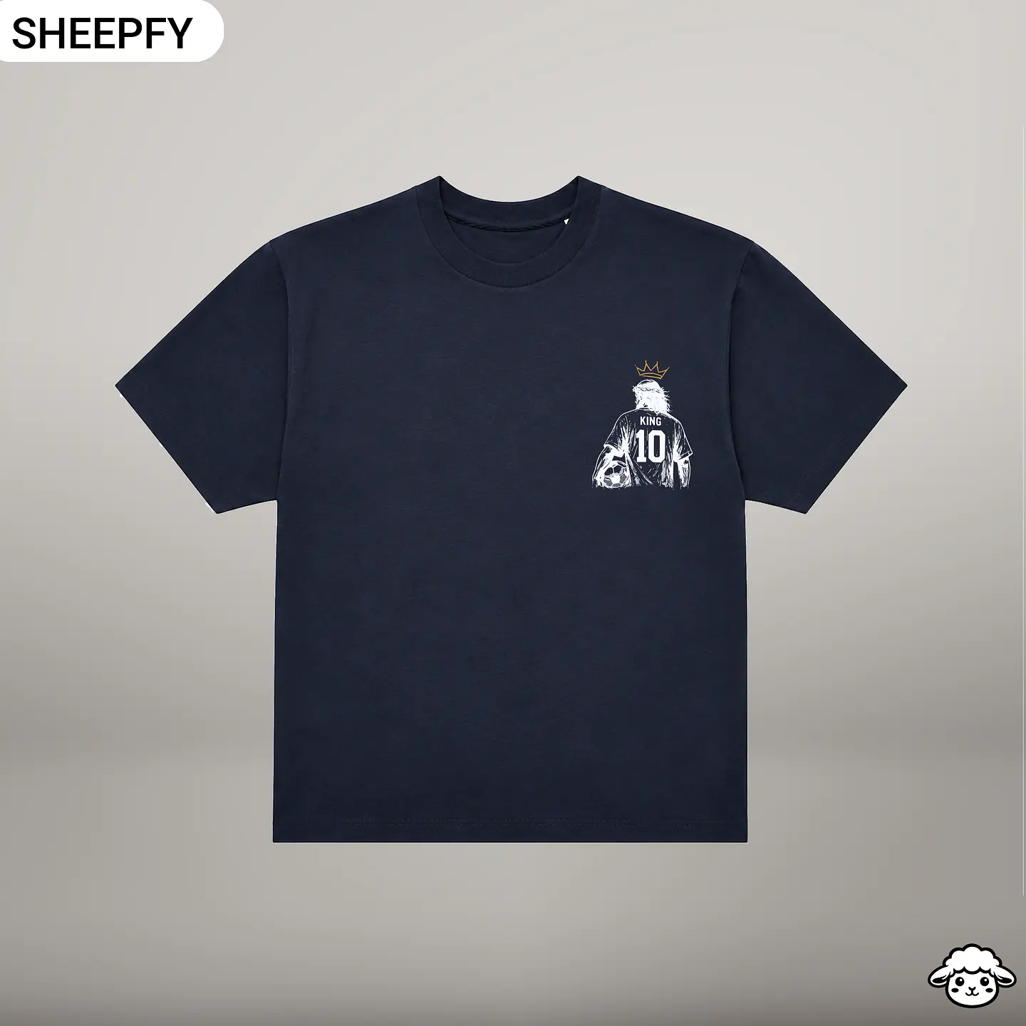 T-shirt oversized de manga curta - Jesus is My GOAT - World Cup Collection 18