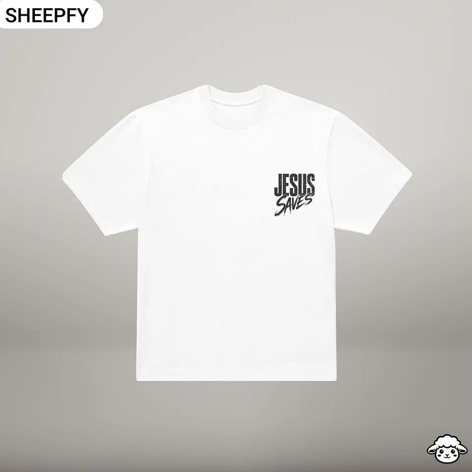 T-shirt oversized de manga curta - Jesus Saves - World Cup Collection 5