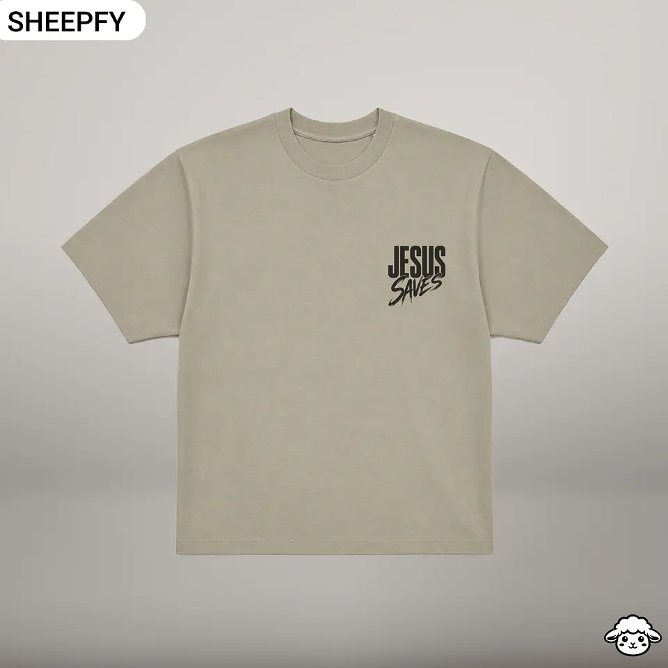 T-shirt oversized de manga curta - Jesus Saves - World Cup Collection 3