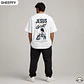 T-shirt oversized de manga curta - Jesus is My GOAT - World Cup Collection - Thumbnail 8