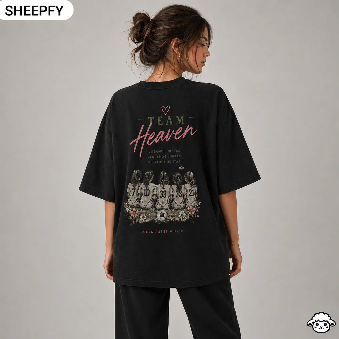 T-shirt oversized de manga curta - Team Heaven - World Cup Collection 1