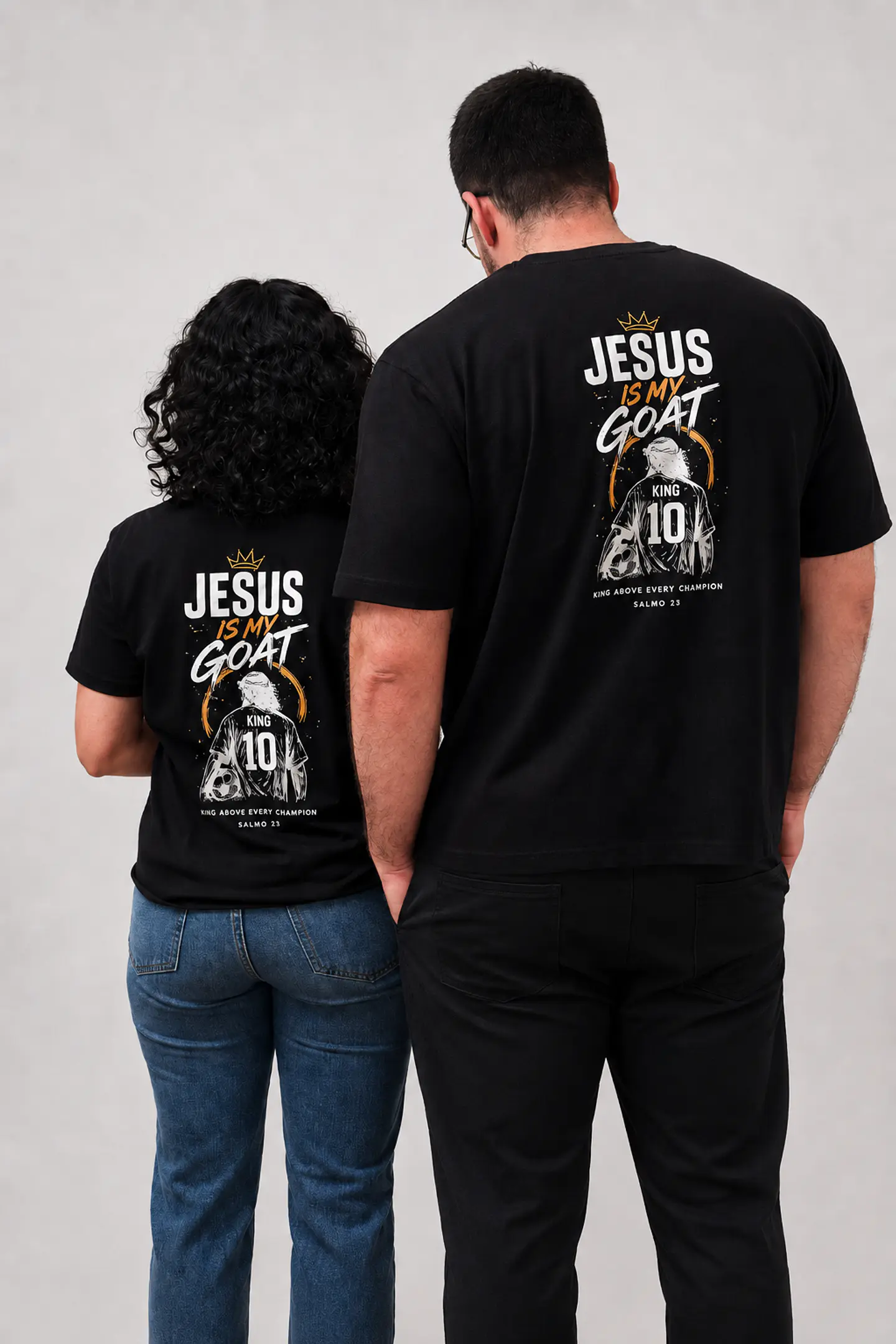 T-shirt oversized de manga curta - Jesus is My GOAT - World Cup Collection 2