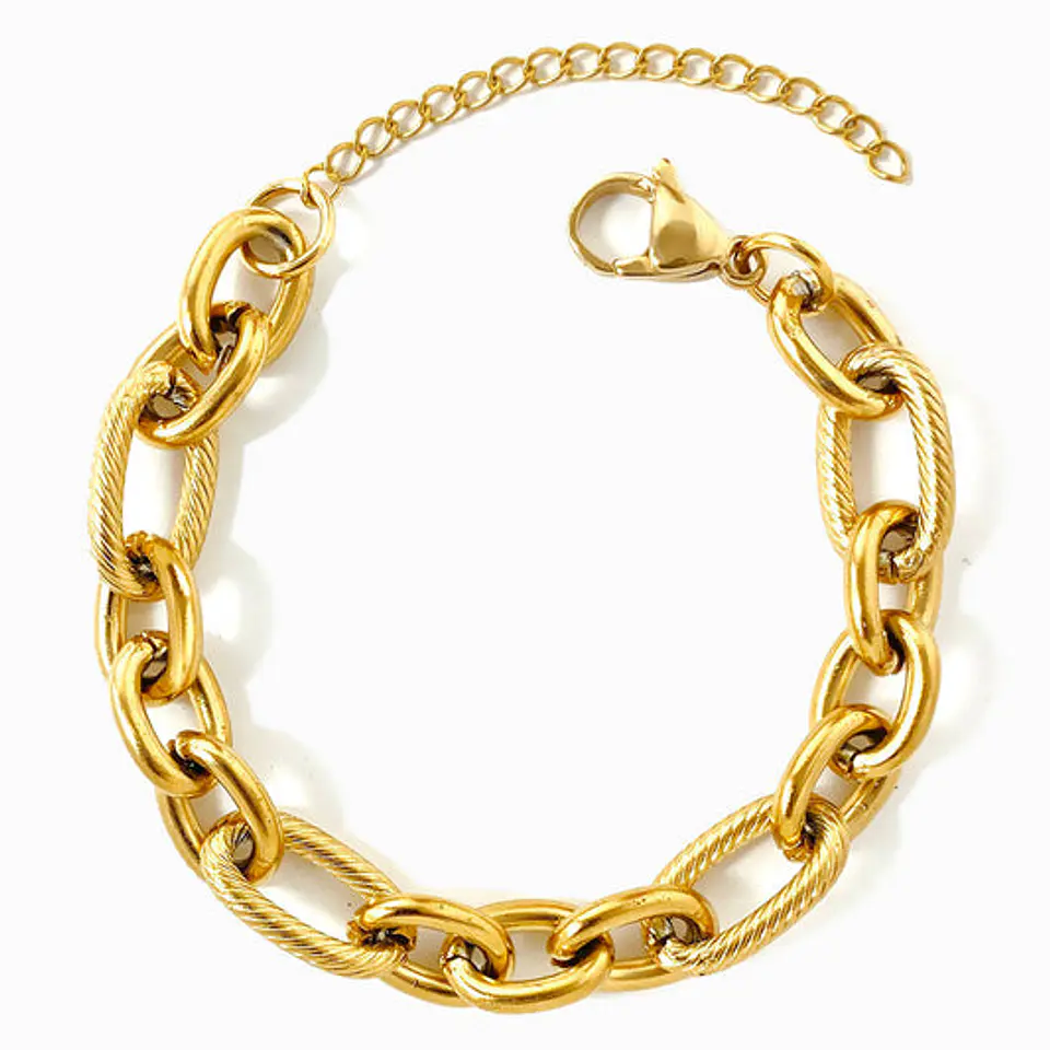 Bracelet hip-hop en acier inoxydable 1