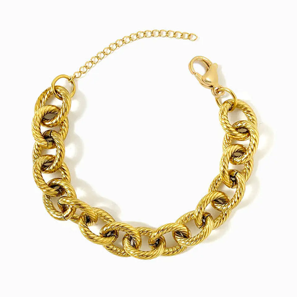 Bracelet hip-hop 13mm en acier inoxydable 1