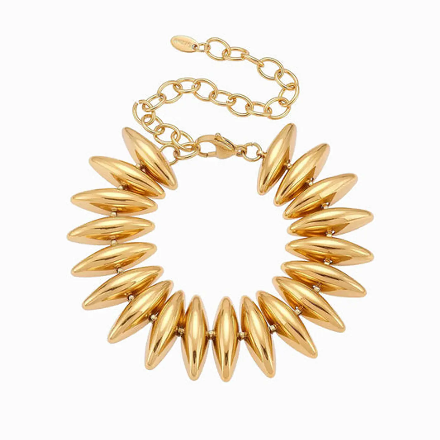 Bracelet géométrique statement en acier inoxydable 1