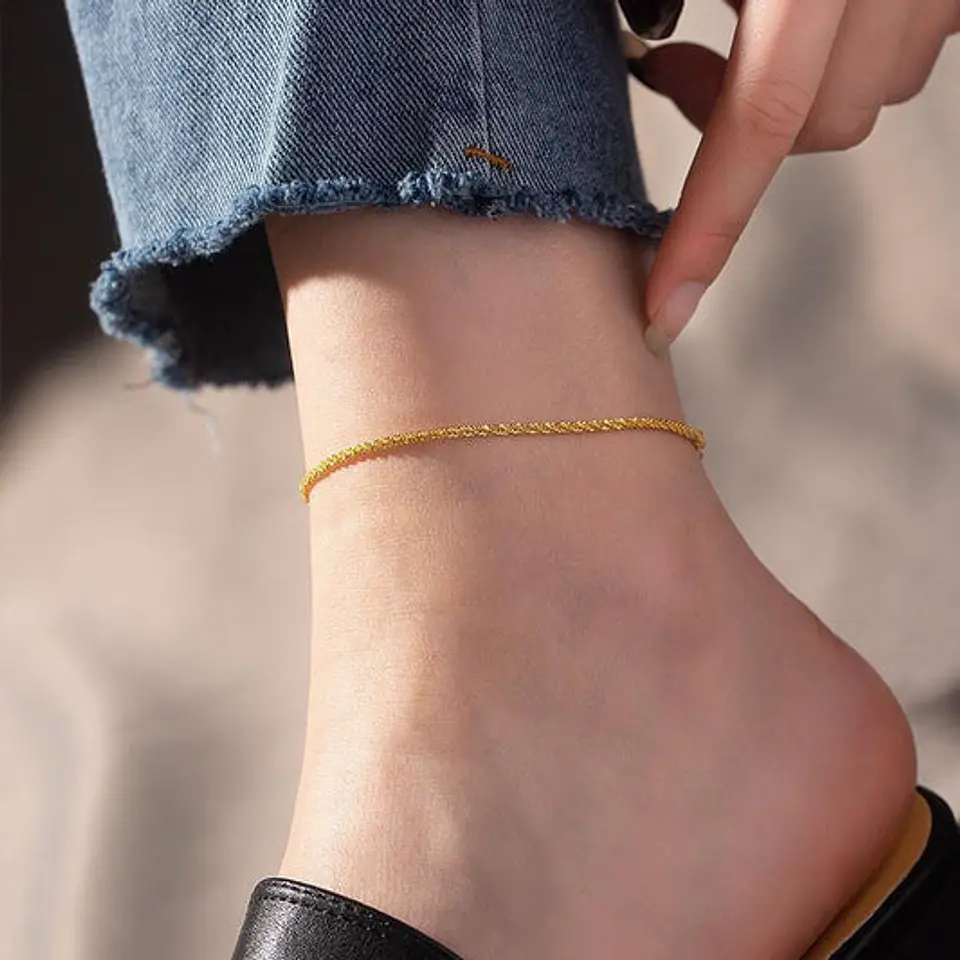 Bracelet de cheville en acier inoxydable 1