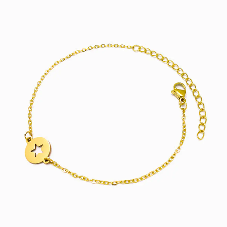 Bracelet motif étoile en acier inoxydable 1