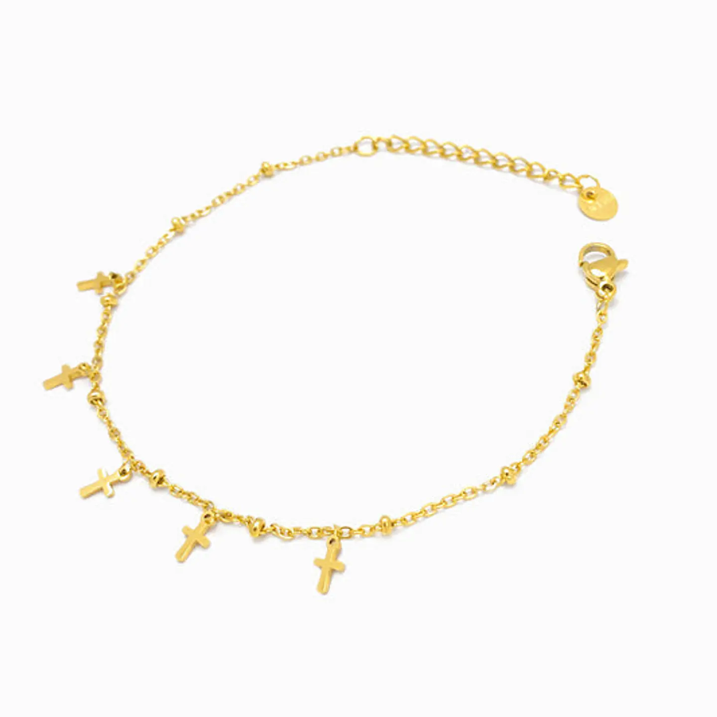 Bracelet motif croix en acier inoxydable 1