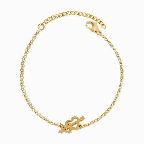 Bracelet motif ciur en acier inoxydable