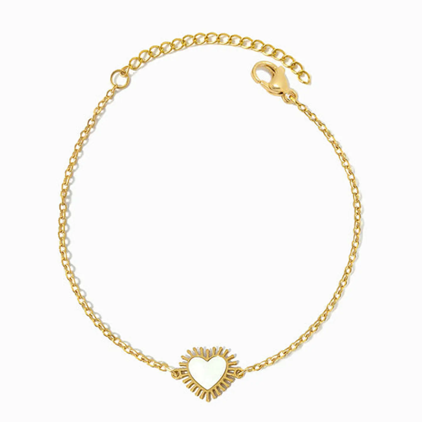 Bracelet motif ciur en acier inoxydable 1