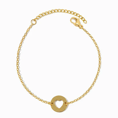 Bracelet motif ciur en acier inoxydable