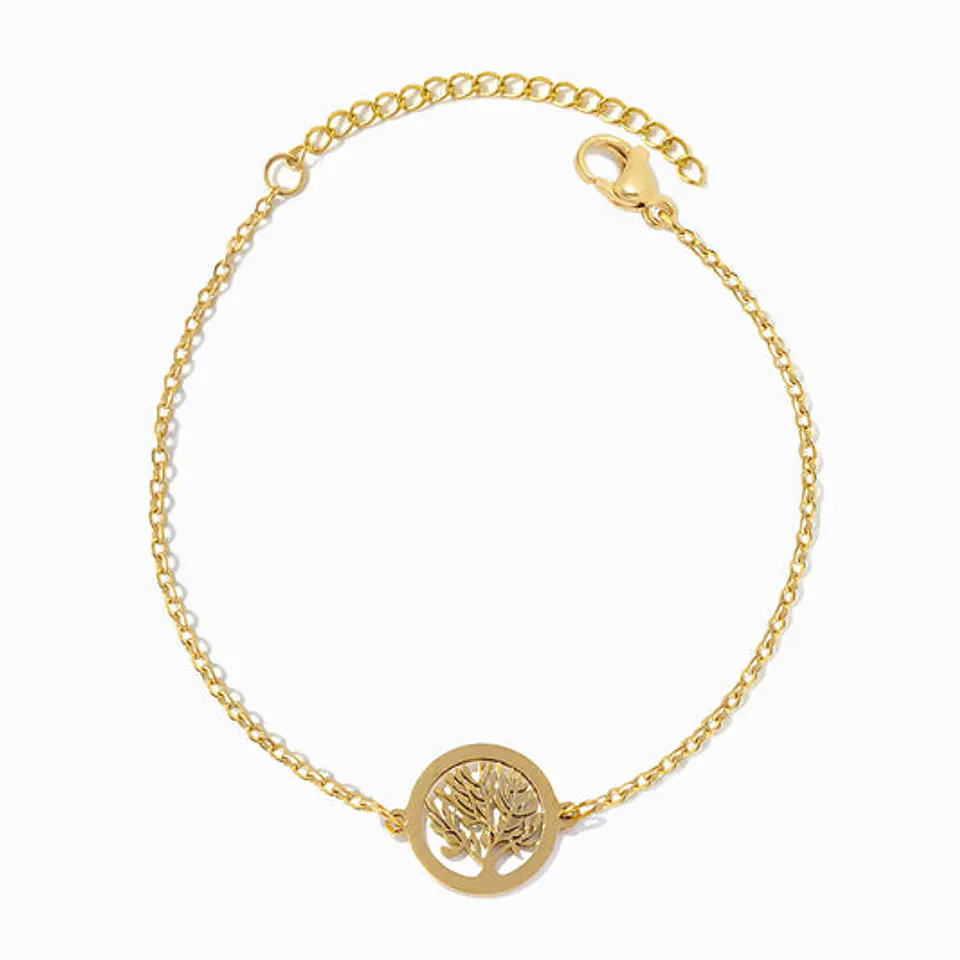 Bracelet motif arbre de vie en acier inoxydable 1