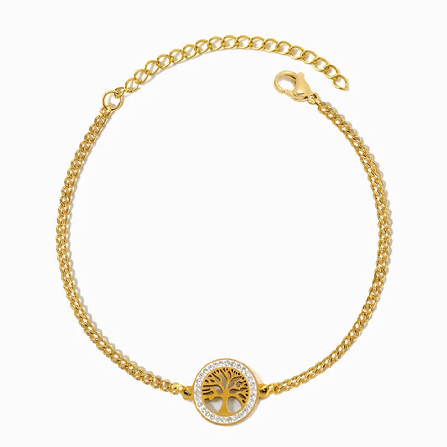 Bracelet motif arbre de vie en acier inoxydable 1