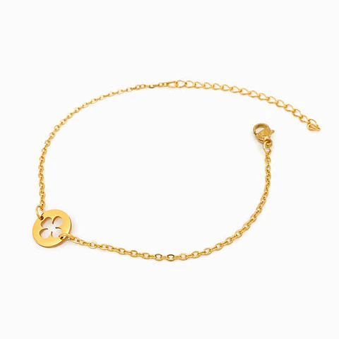 Bracelet trèfle à quatre feuilles - Acier inoxydable