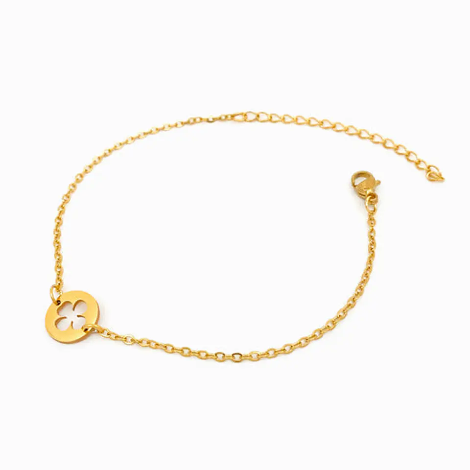 Bracelet trèfle à quatre feuilles - Acier inoxydable 1