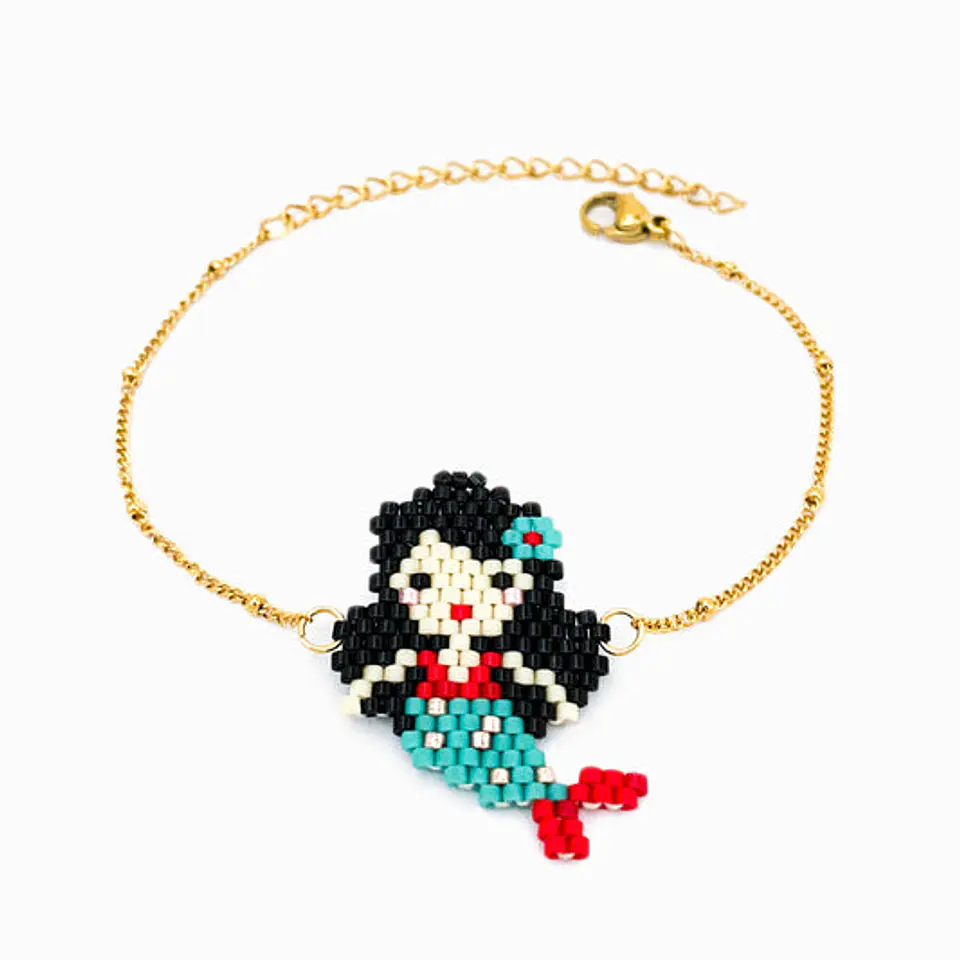 Bracelet sirène Miyuki en acier inoxydable 1