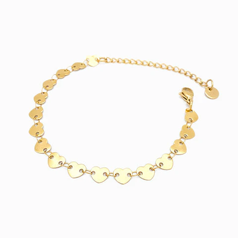 Bracelet motifs ciurs en acier inoxydable