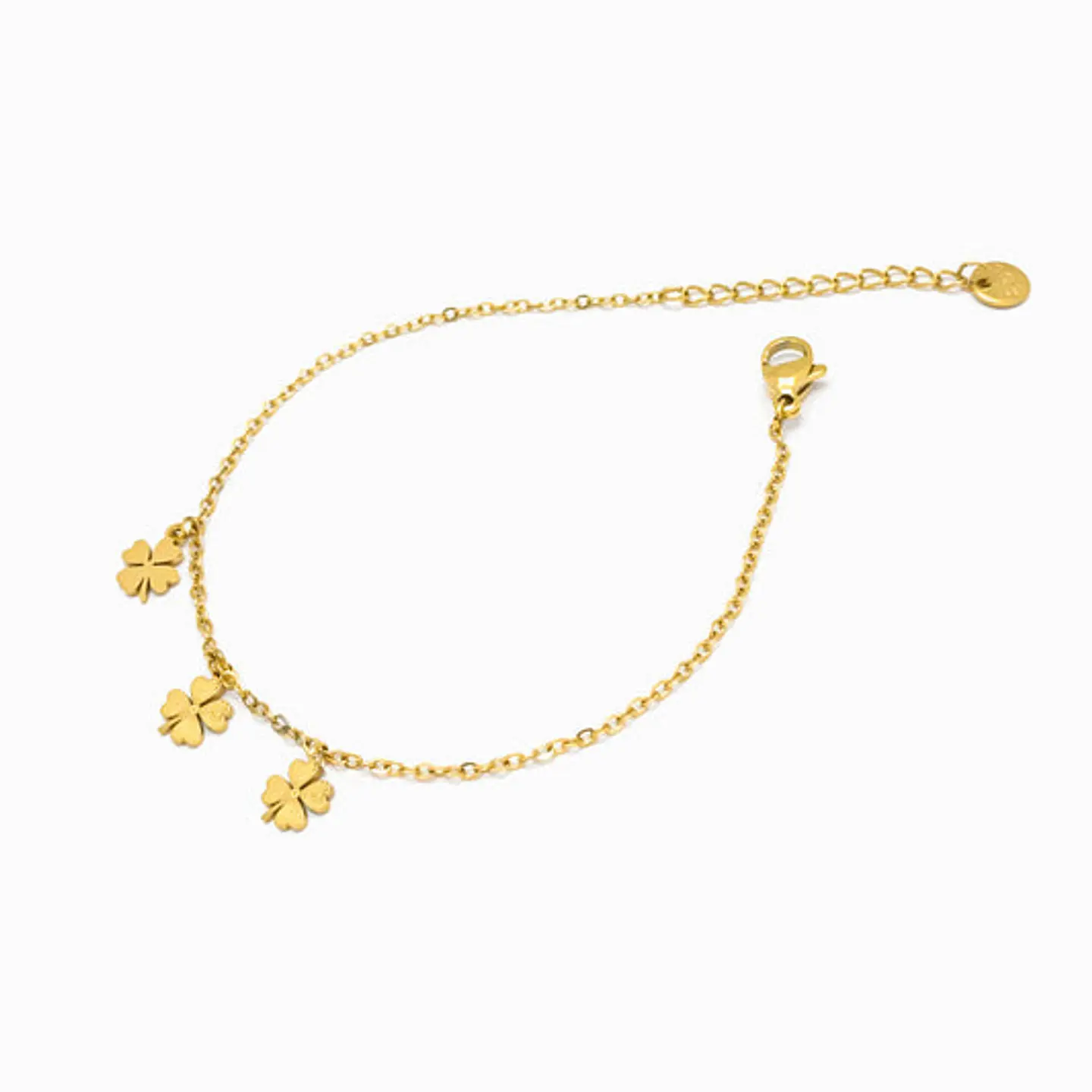 Bracelet motif trèfle en acier inoxydable 1