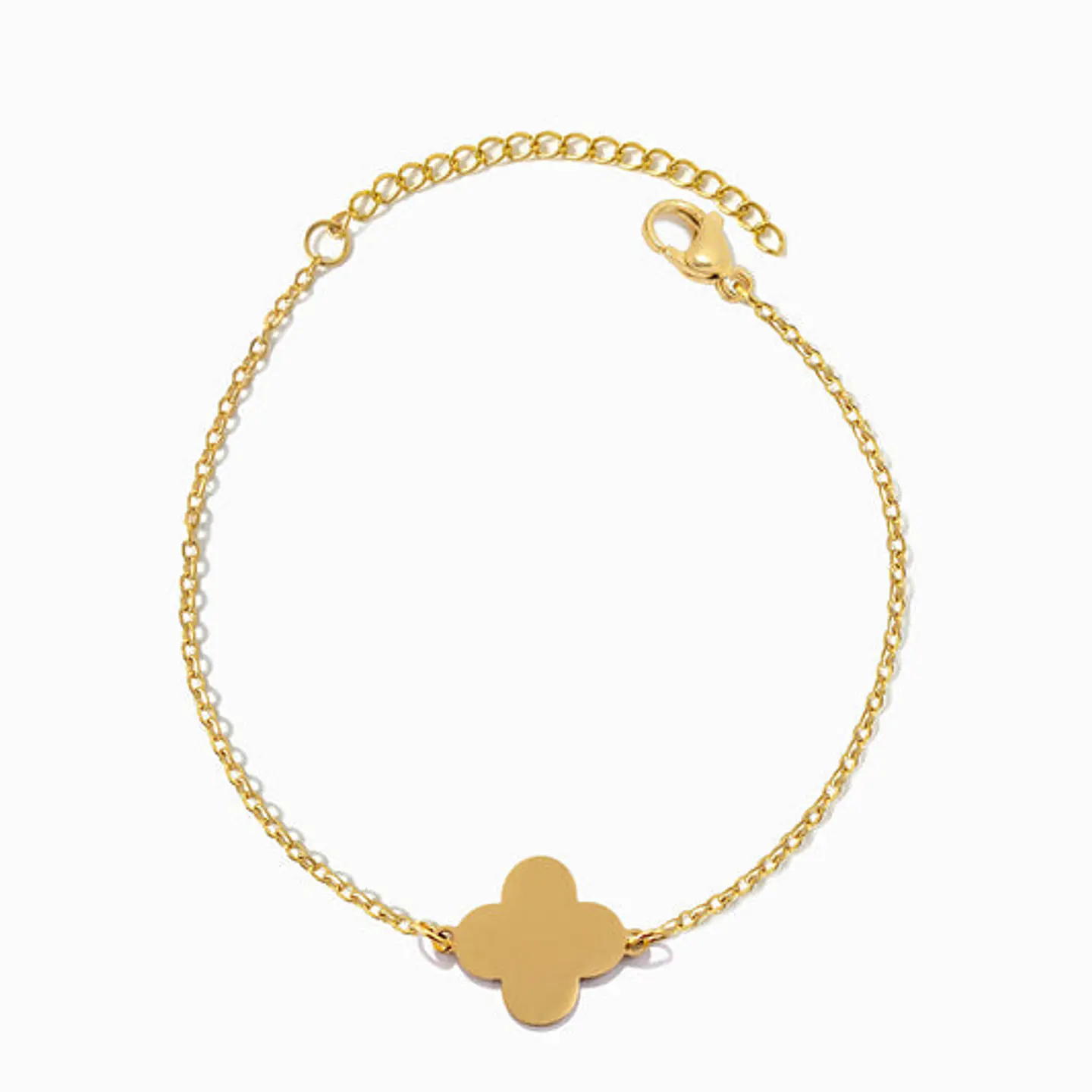 Bracelet motif trèfle en acier inoxydable 1