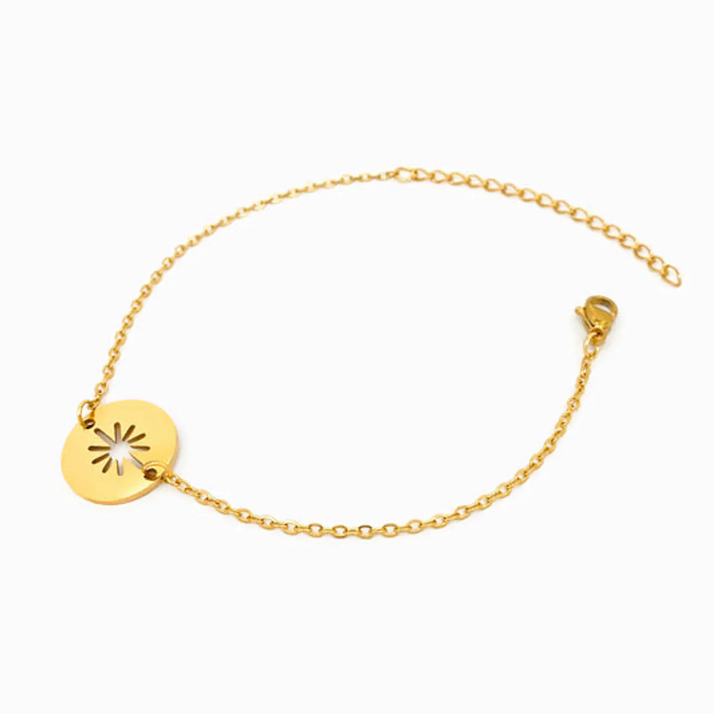 Bracelet motif soleil en acier inoxydable 1