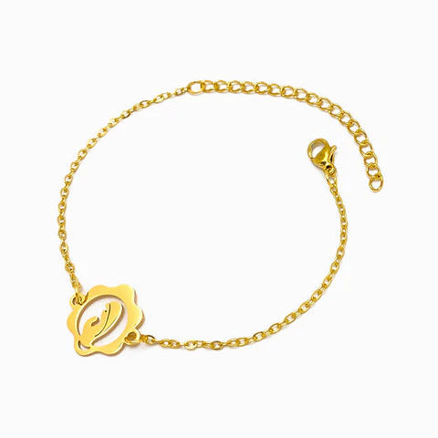 Bracelet motif Notre-Dame en acier inoxydable