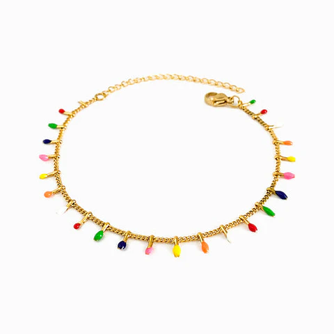 Bracelet coloré en acier inoxydable