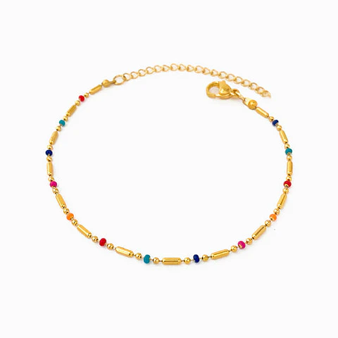 Bracelet coloré en acier inoxydable - Bracelet vibrant