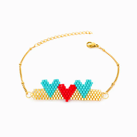 Bracelet ciurs Miyuki en acier inoxydable
