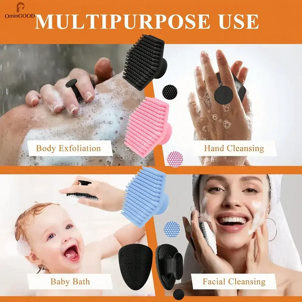 Brosse Exfoliante Visage en Silicone Douce 1