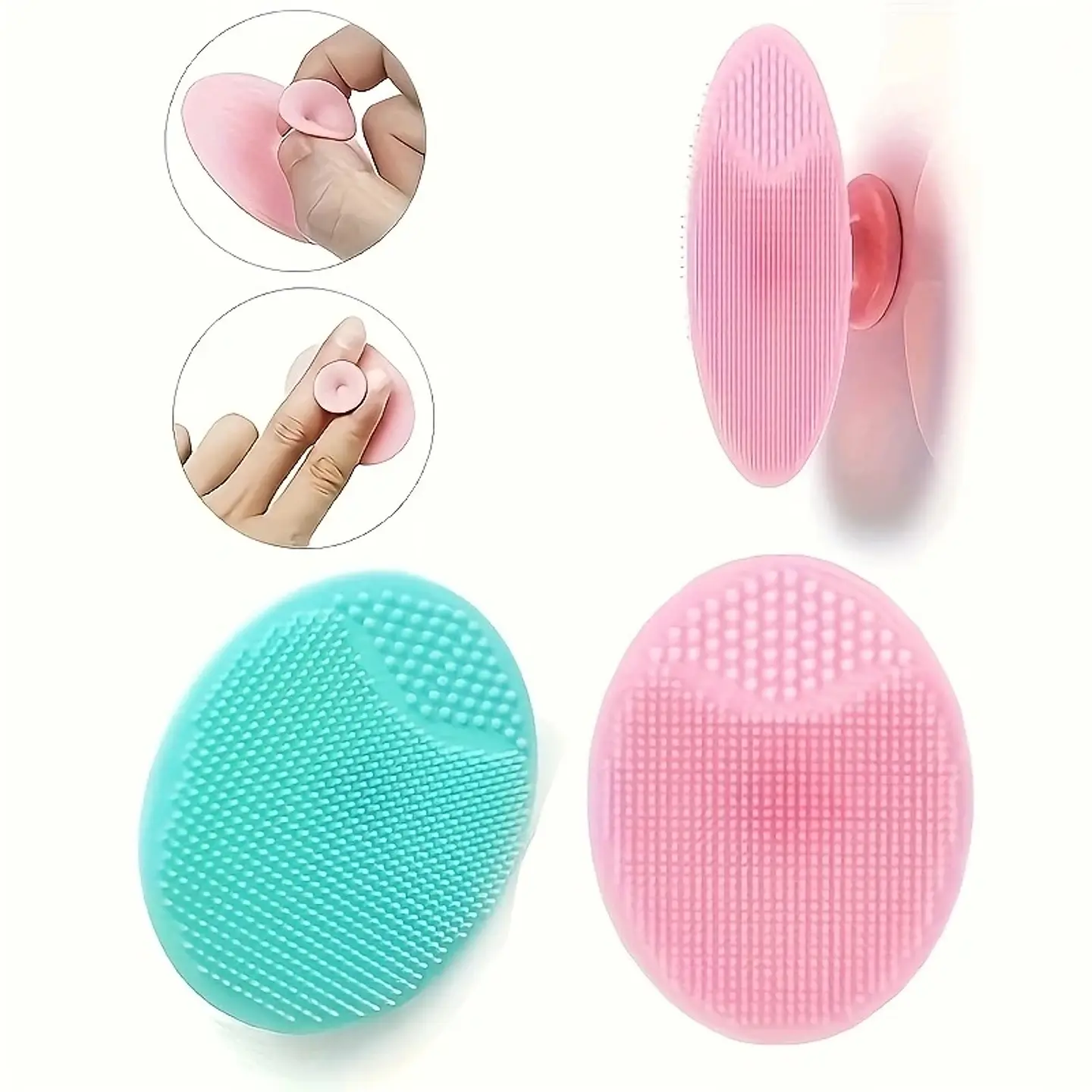 Brosse Nettoyante Visage en Silicone Double Face 3