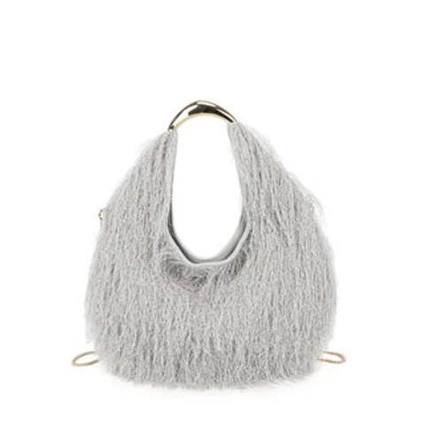Sac bandoulière en paille ajourée texture légère