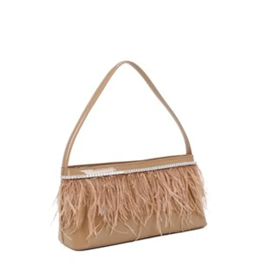 Sac bandoulière en paille tressage rustique 1